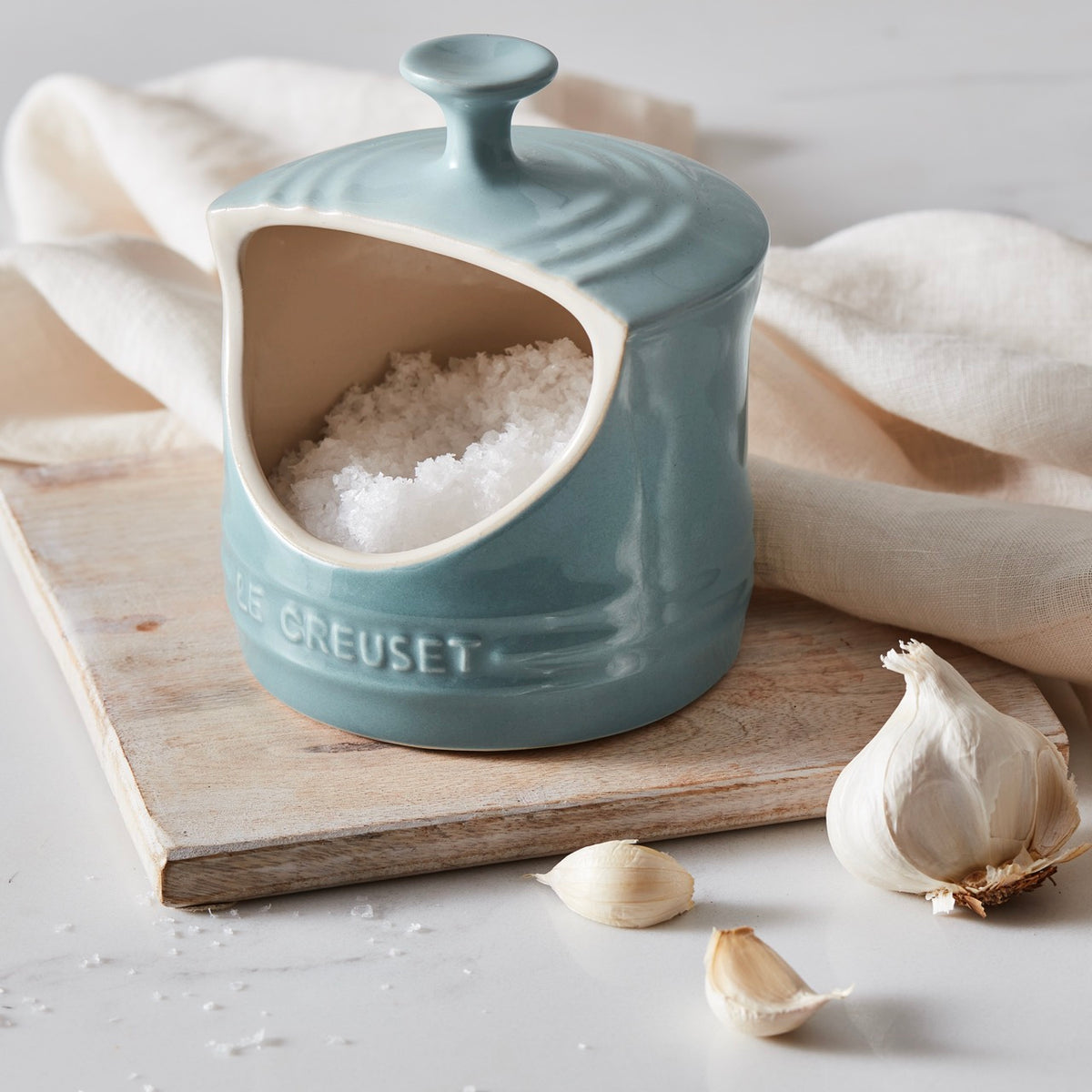 Salt Crock in Sea Salt