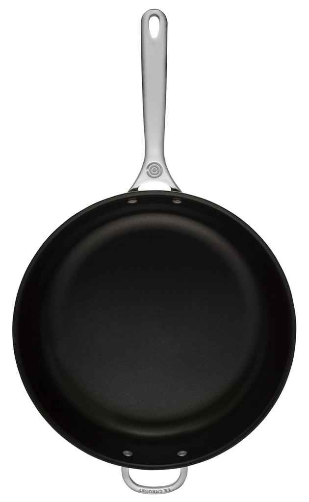 Le Creuset 12.5 Deep Fry Pan with Helper Handle - Stainless Steel