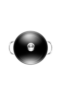 Toughened Nonstick PRO 6-1/3 qt. Stockpot with Glass Lid