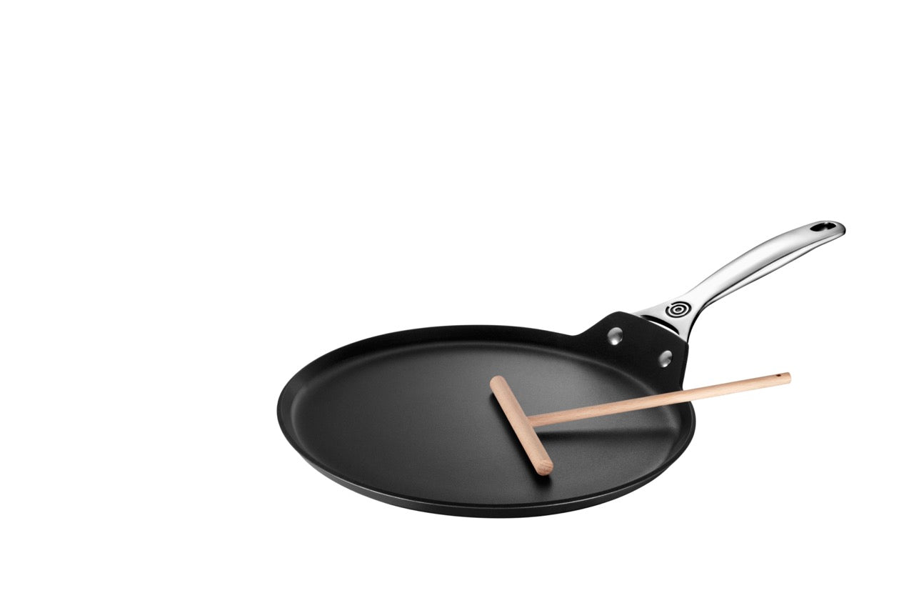 Toughened Nonstick PRO 11" Crepe Pan with Rateau