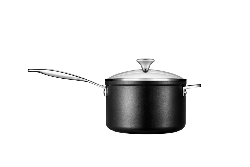 Toughened Nonstick PRO Saucepan with Glass Lid