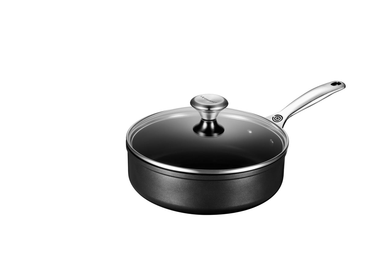 Toughened Nonstick PRO 3-1/2 qt. Saute Pan with Glass Lid