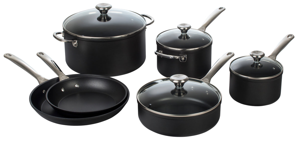Le Creuset ~ Toughened Nonstick Pro ~ 3 Piece Set (10 Fry Pan, 4.25 qt. Saute  Pan w/ Lid - glass lid fits both vessels in set), Price $230.00 in  Amarillo, TX from Little Brown House