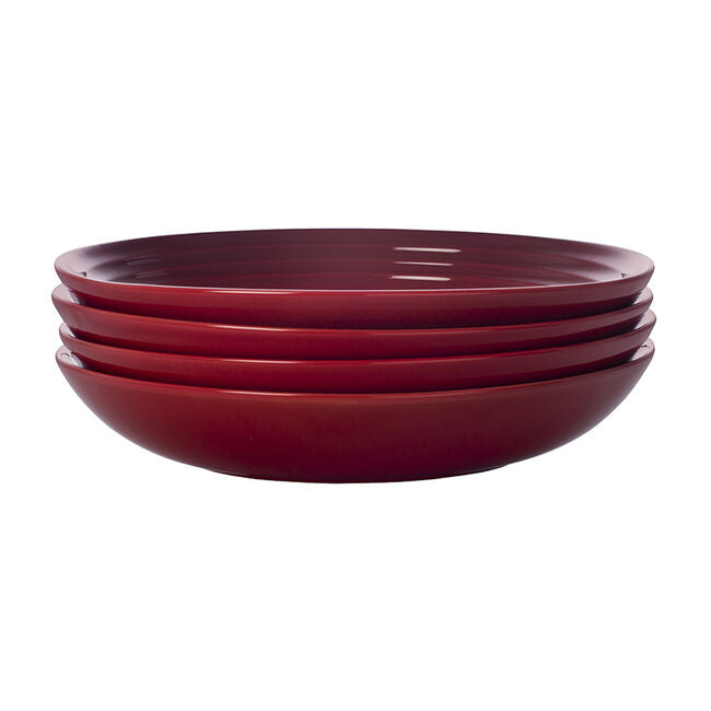 Cerise Pasta Bowls, Set of 4