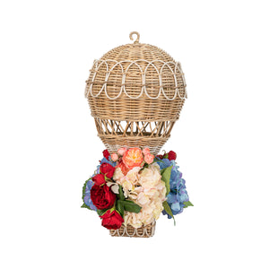 Provence Rattan Whitewash Medium Hot Air Balloon