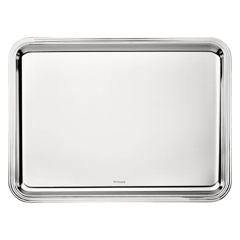 Albi Large Silver-Plated Rectangular Tray - 43 x 31 cm