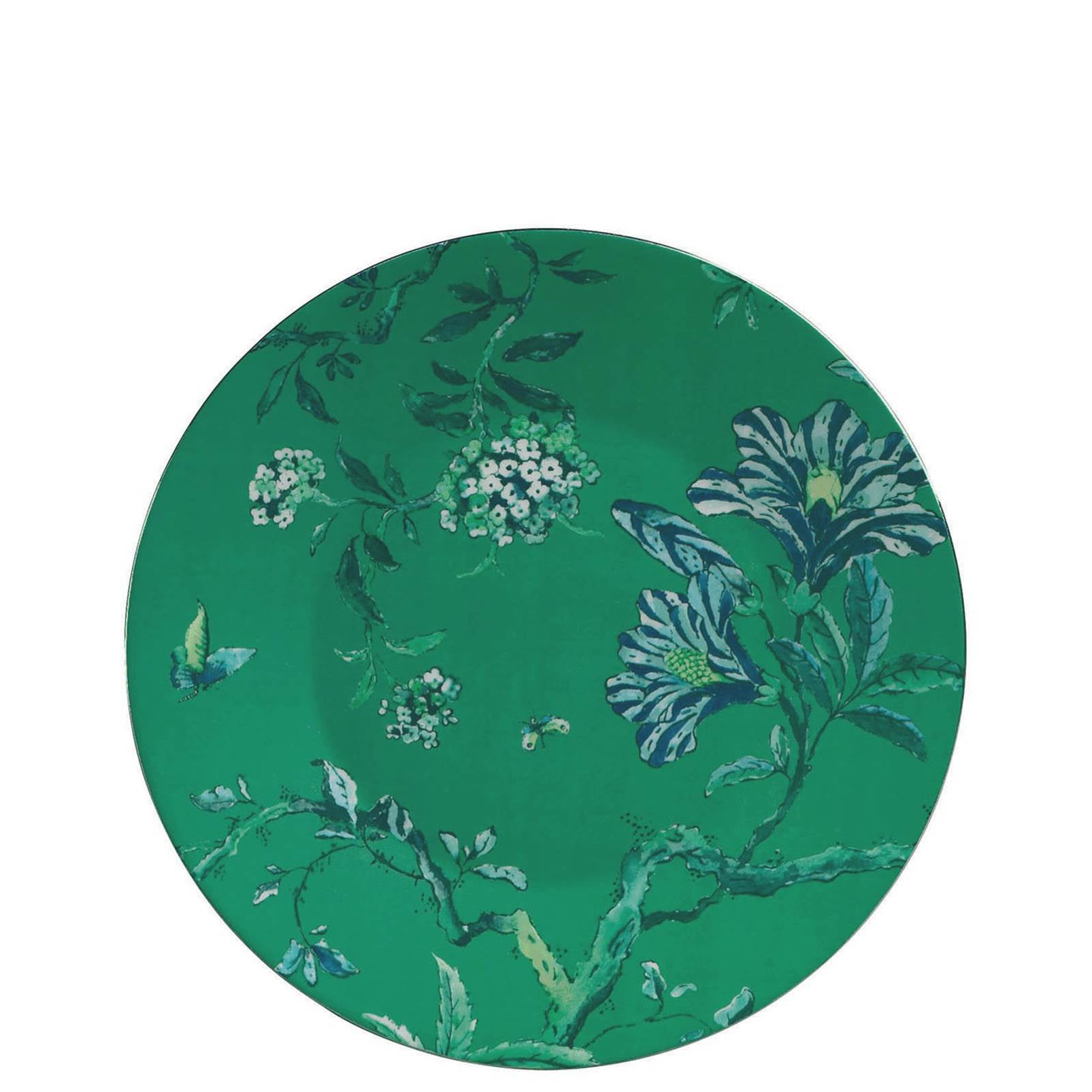 Chinoiserie Green Salad Plate