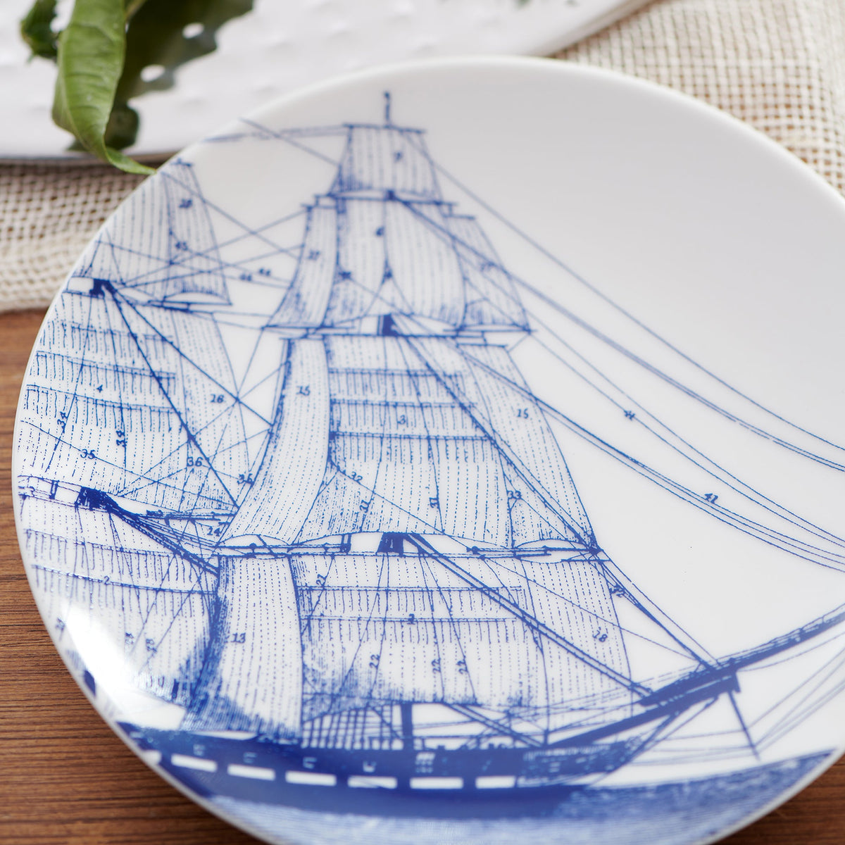Blue Rigging Canapé Plates Boxed Set/4 - Caskata