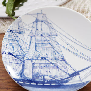 Blue Rigging Canapé Plates Boxed Set/4 - Caskata