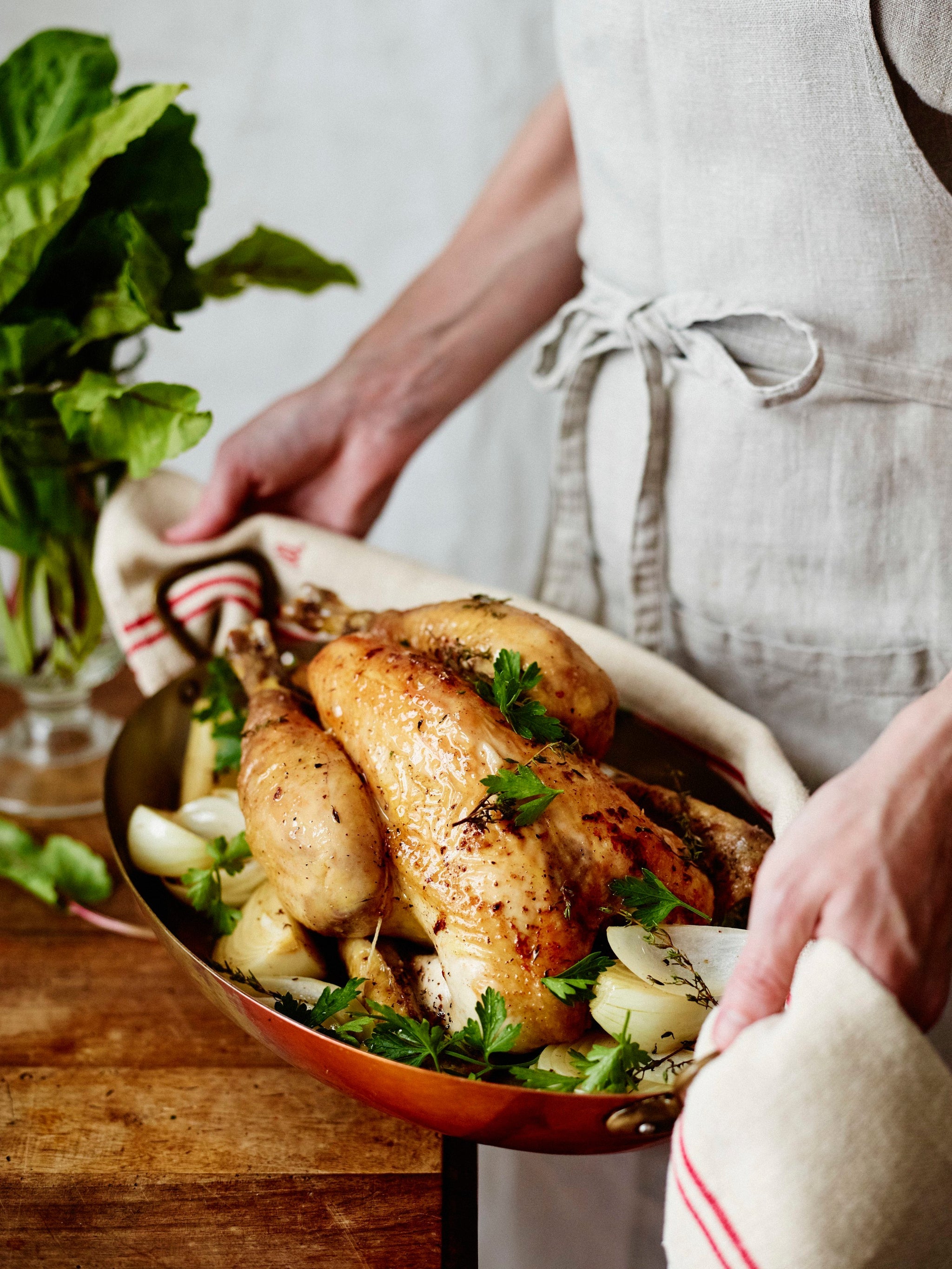 Copper Oval Gratin Pan - 35 cm