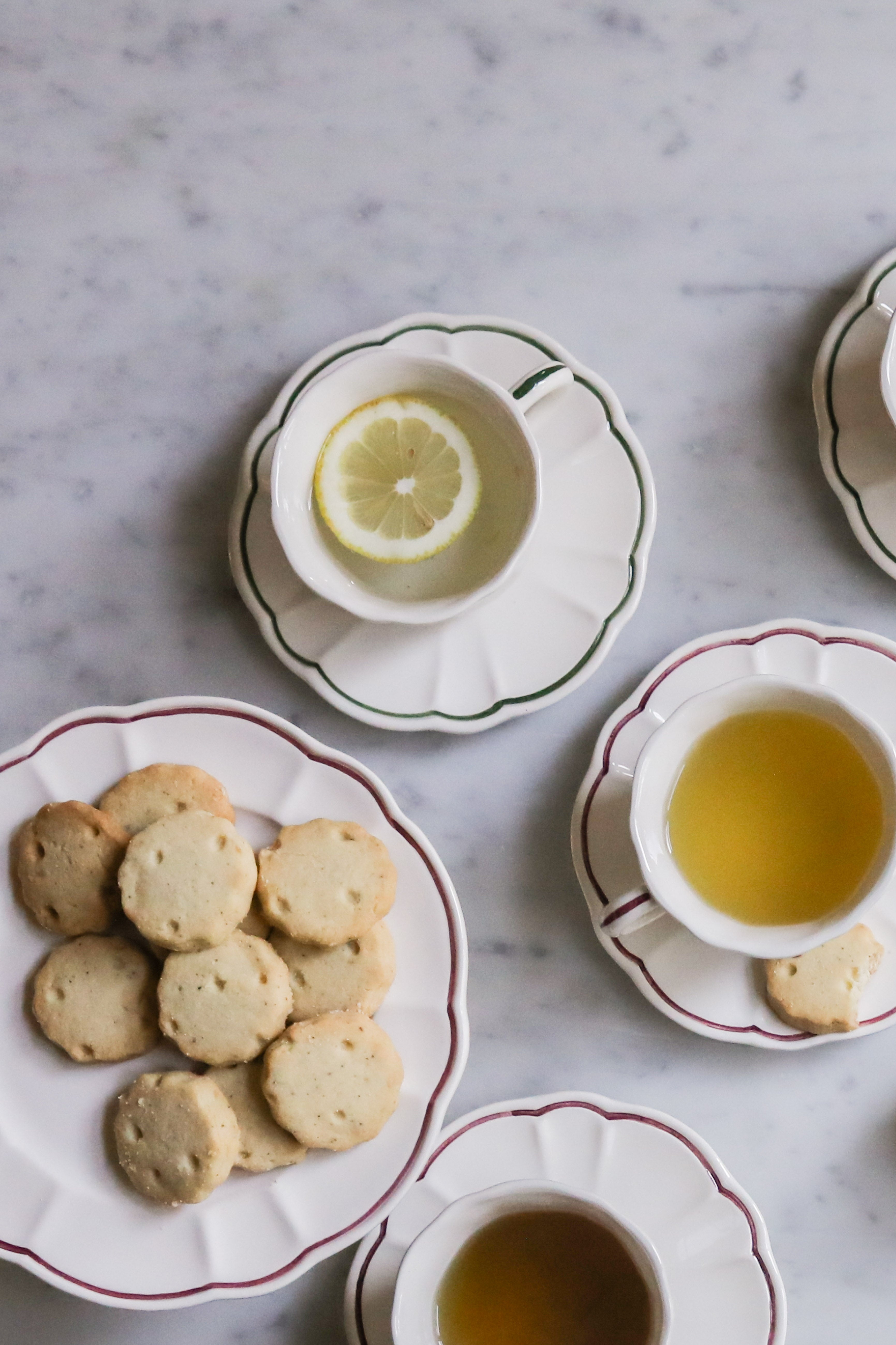 Romilly Teacup & Saucer, Green - Skye McAlpine Tavola