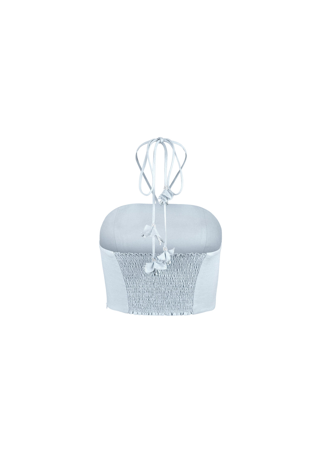 Gol Bustier Top - Blue & White Bottoms - Skirts Rosewater House 