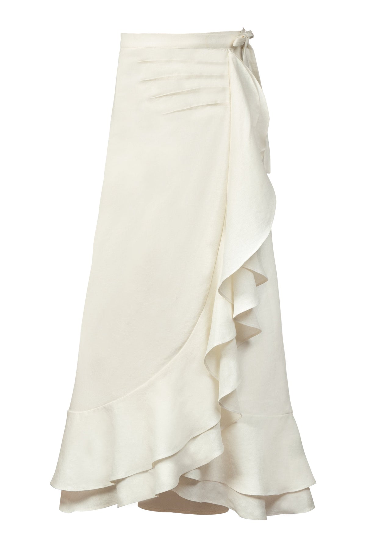 Golestan Ruffle Skirt - Ivory Bottoms - Skirts Rosewater House 