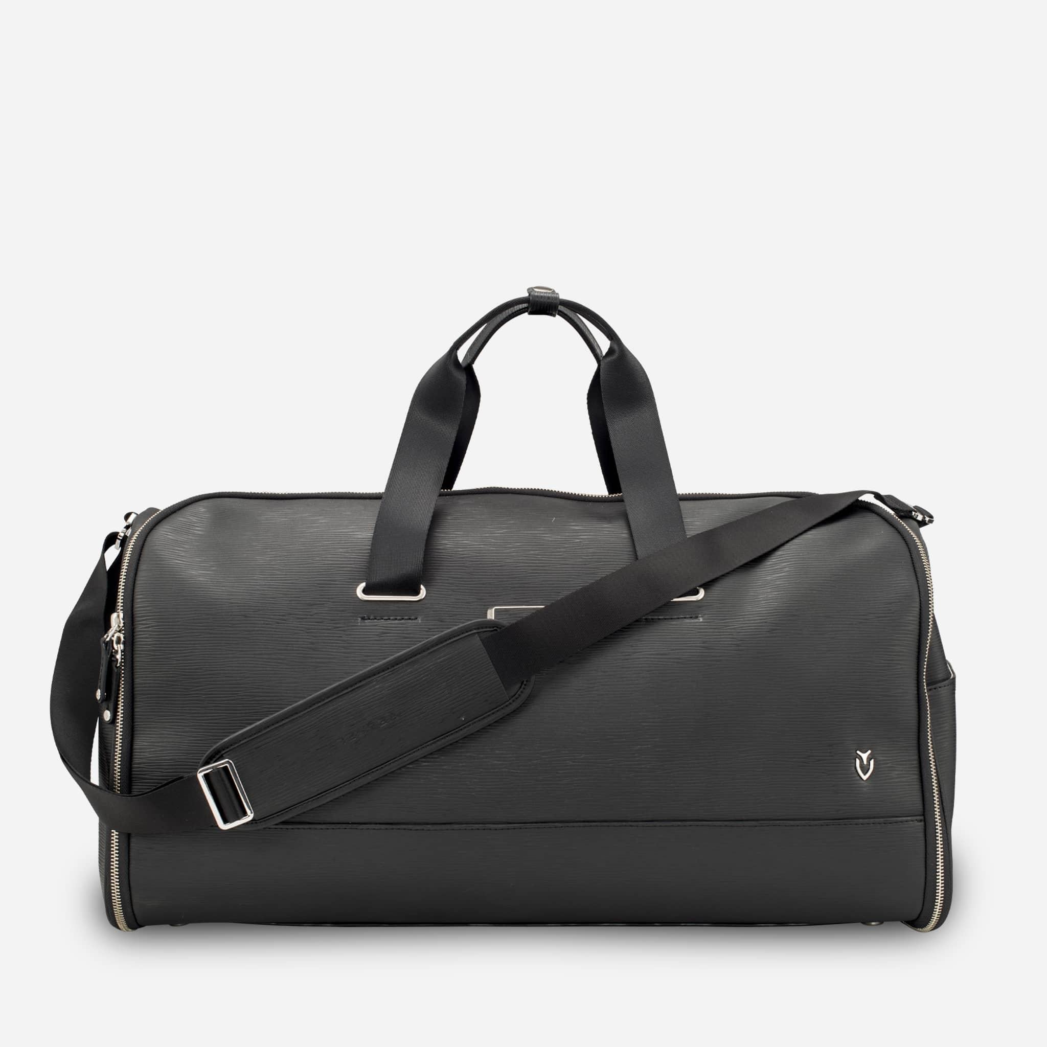 Signature Garment Duffel in Pebbled Black