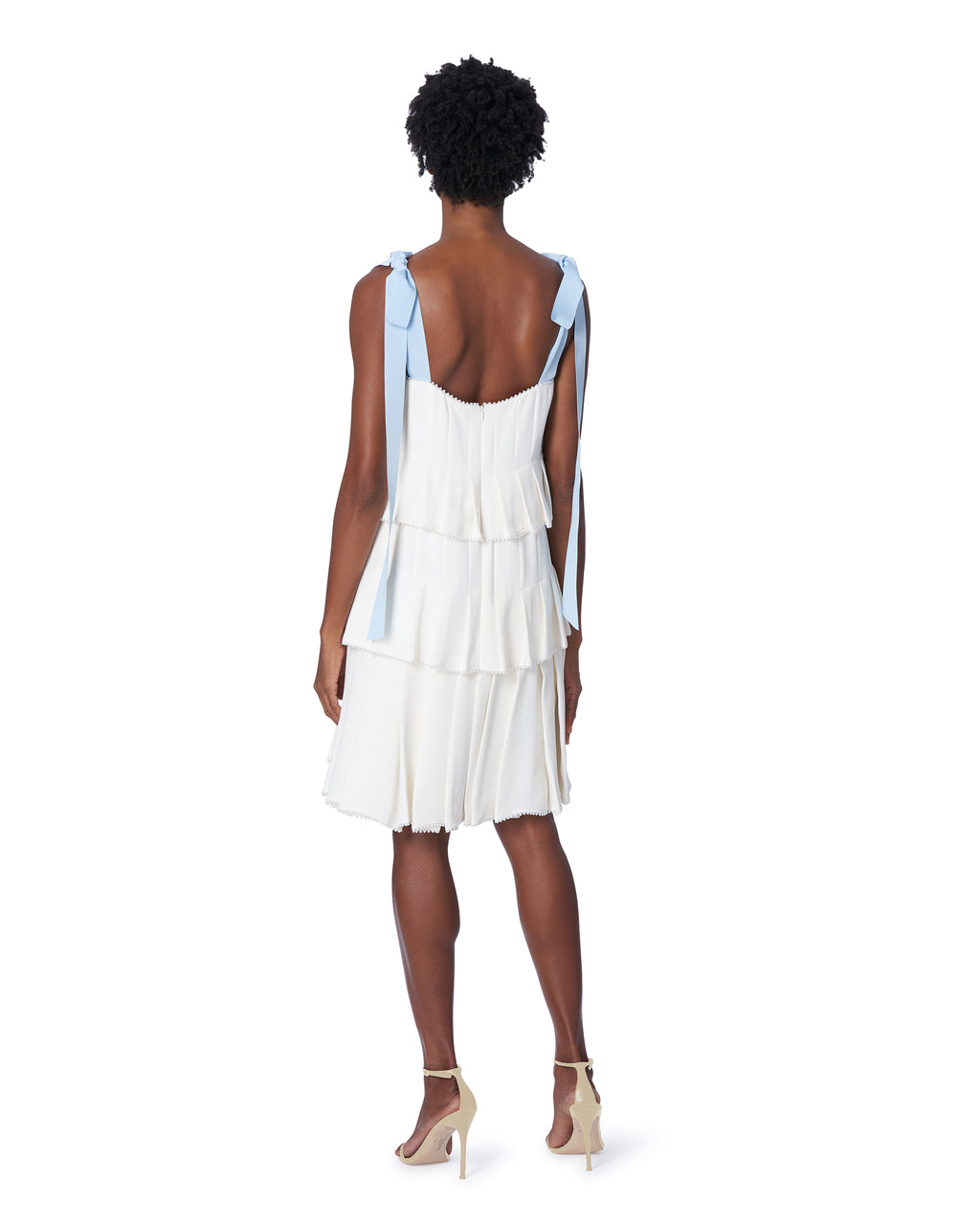 carolina herrera hildie pleated dress Carolina Herrera Pleated Waist Mini Dress