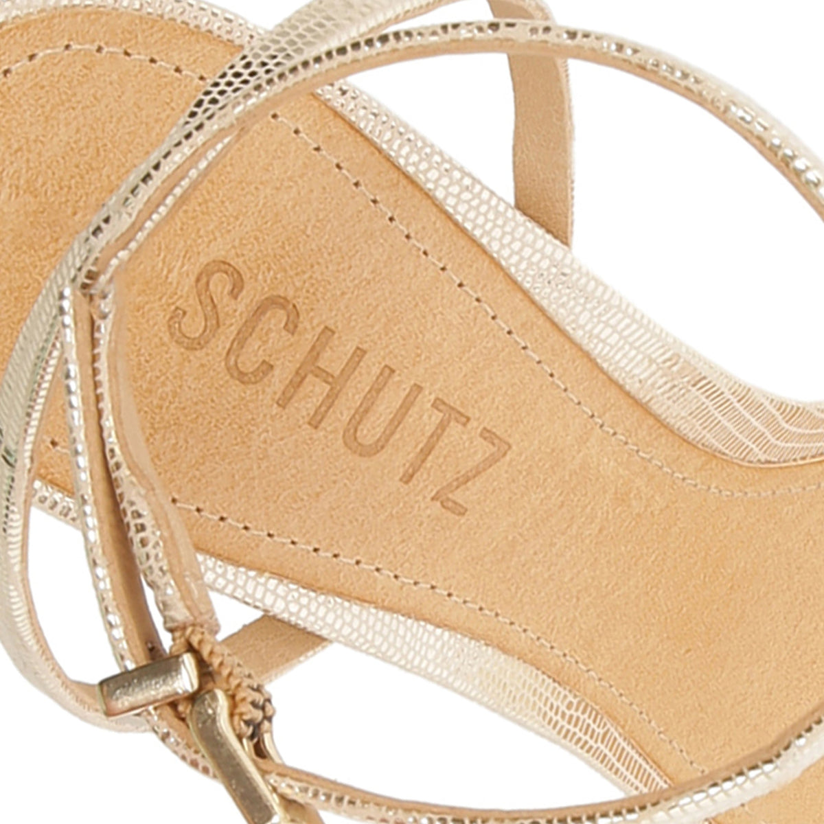 Altina Embossed-Leather Sandal