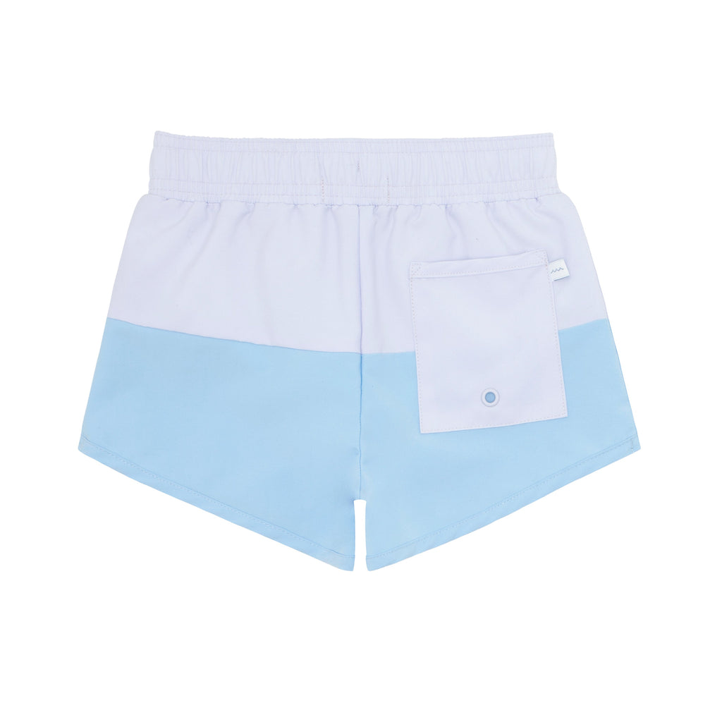 Boys Bay Lavender Colorblock Boardie