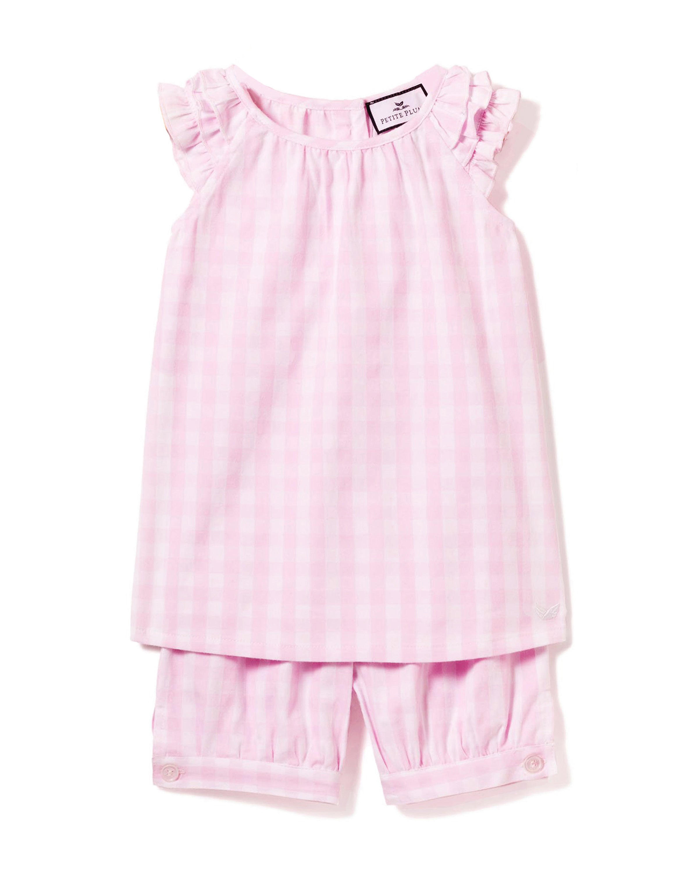 Pink Gingham Amelie Short Set