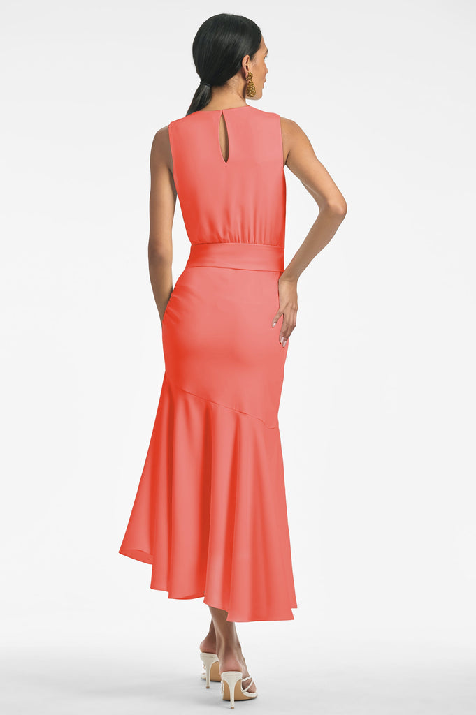 Oasis bow dress discount coral