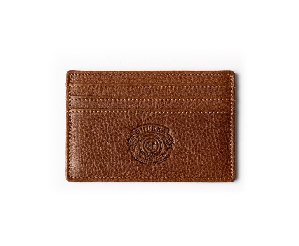 Slim Credit Card Case No. 204 in Vintage Walnut Leather