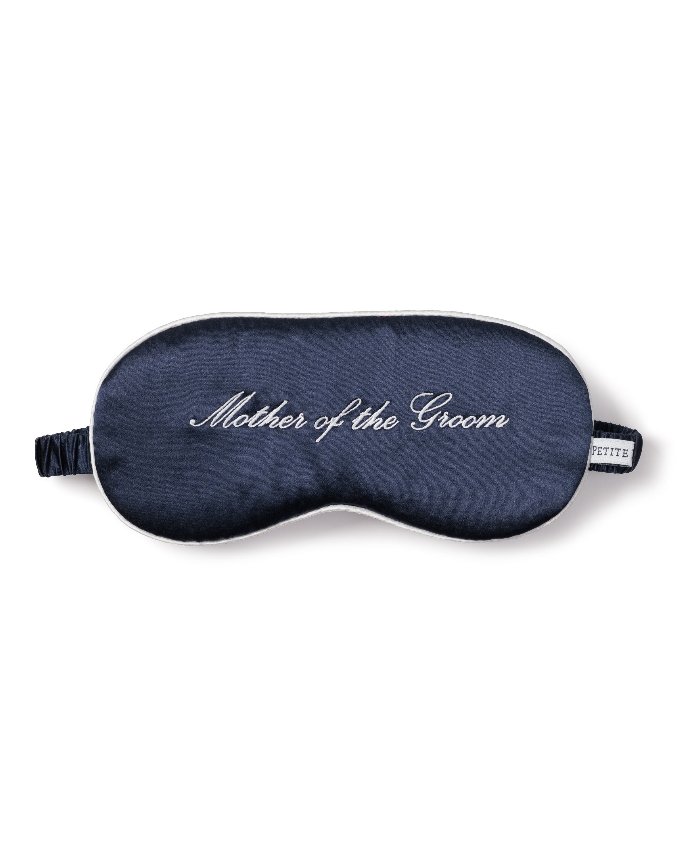 Navy Silk Mother of the Groom Sleep Mask