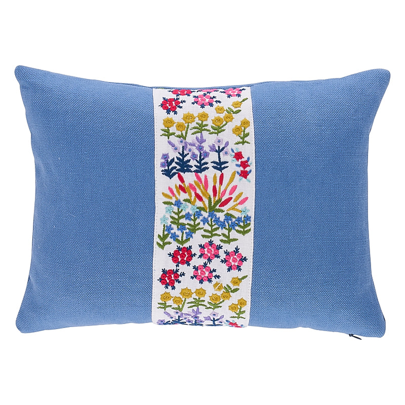 Lula Embroidered 12" Pillow in Ivory