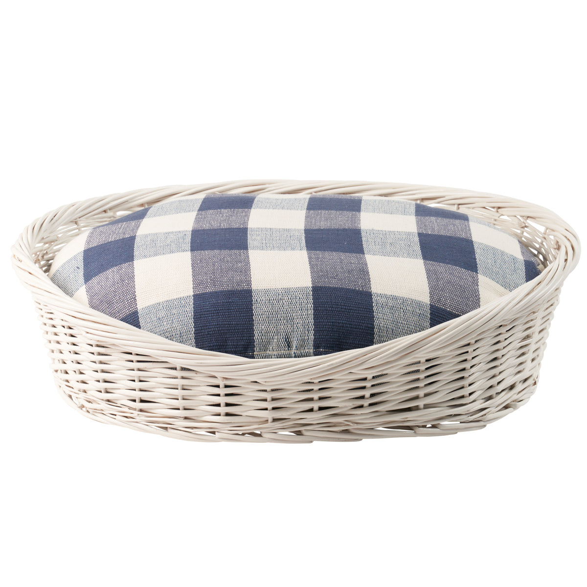 Barnes Blue Check Dog Bed