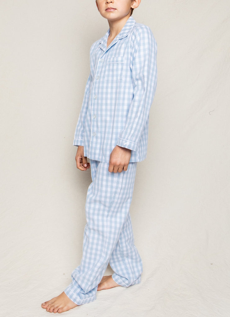 Blue cheap checked pyjamas