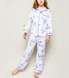 Indigo Floral Pajama Set