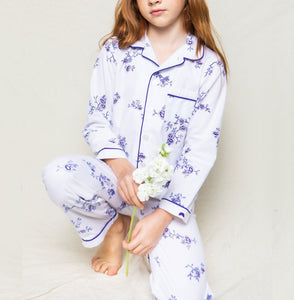 Indigo Floral Pajama Set