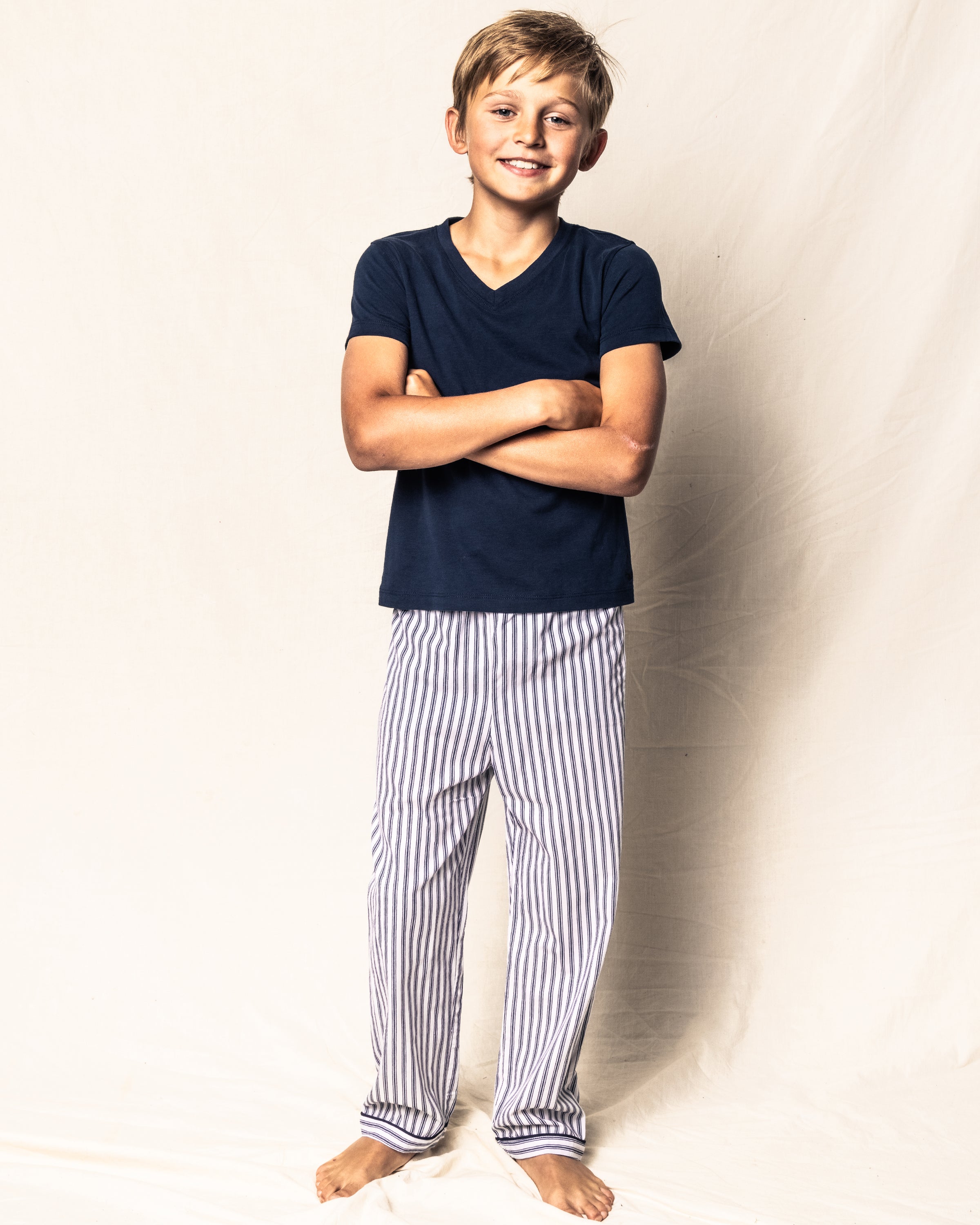 Children’s Navy French Ticking Pants