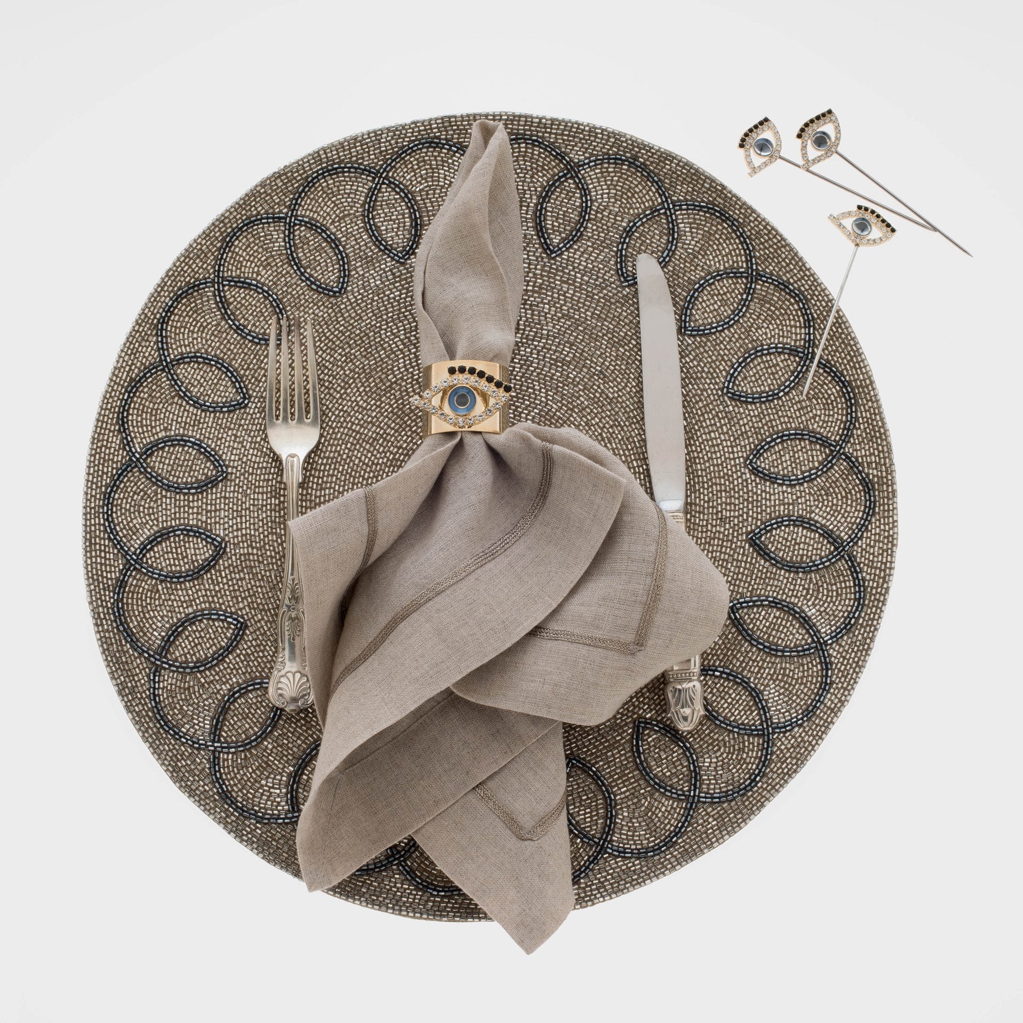 Joanna Buchanan Evil Eye Napkin Rings - Thumbnail 2