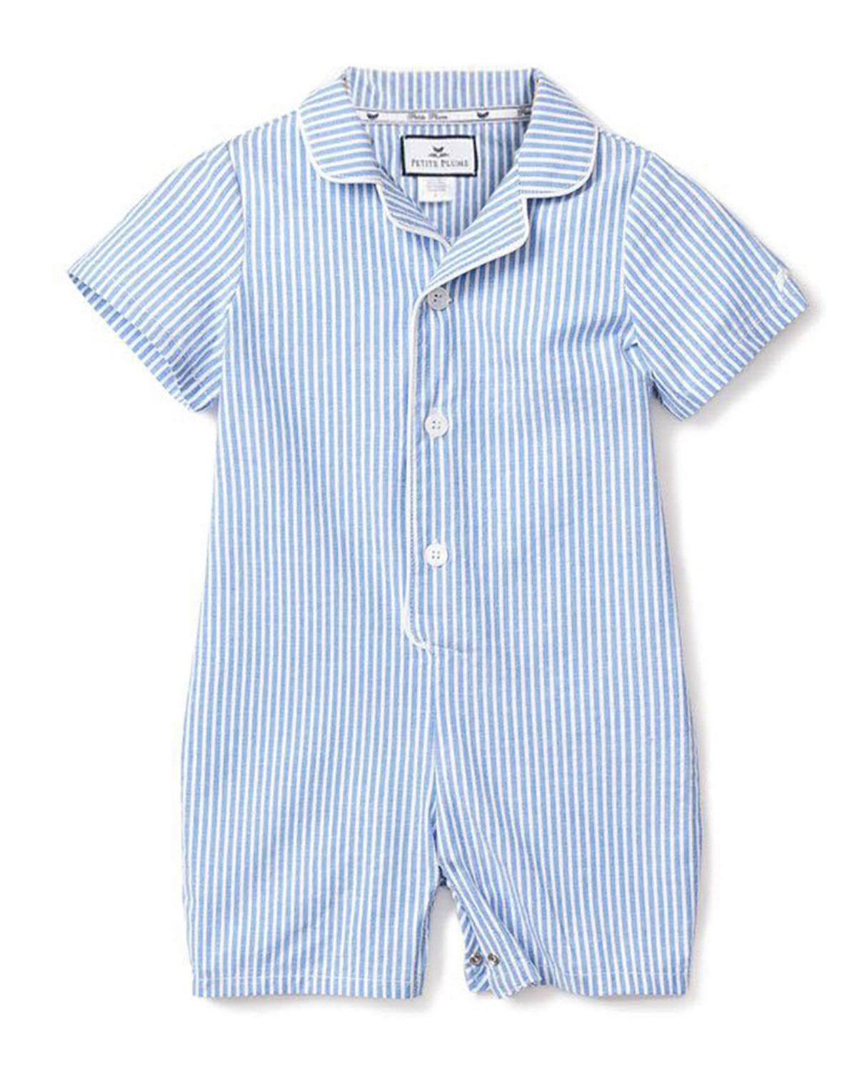 Children’s French Blue Seersucker Summer Romper