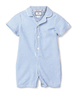 Children's French Blue Seersucker Summer Romper