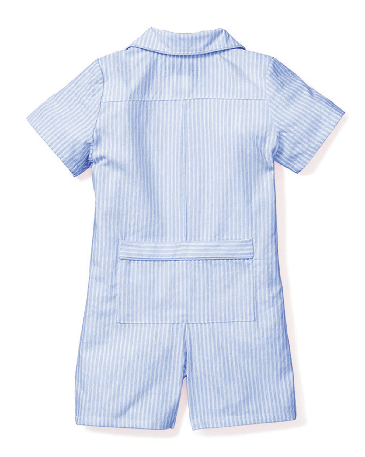 Children's French Blue Seersucker Summer Romper