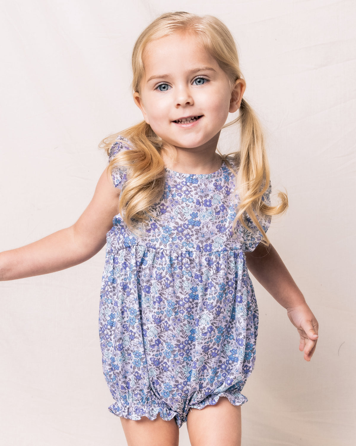 Children's Fleur D'Azur Ruffled Romper