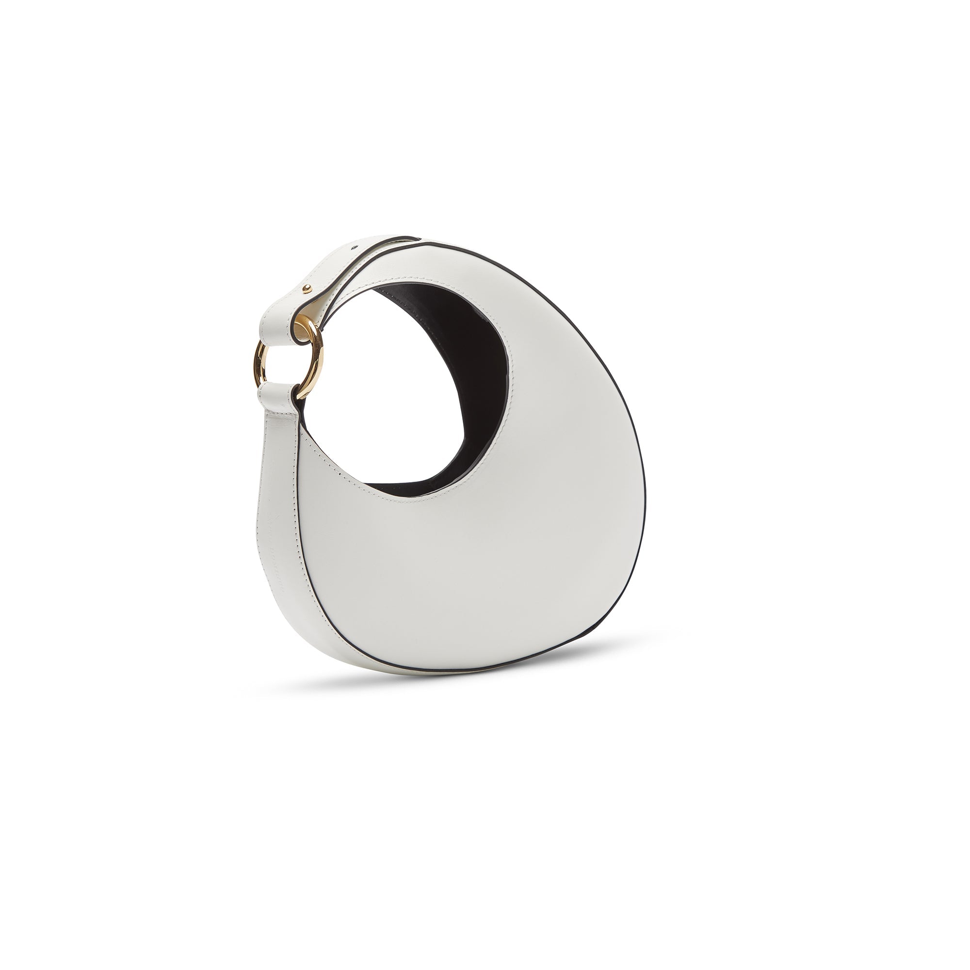 Ostra Micro in Off White with Gold Ring