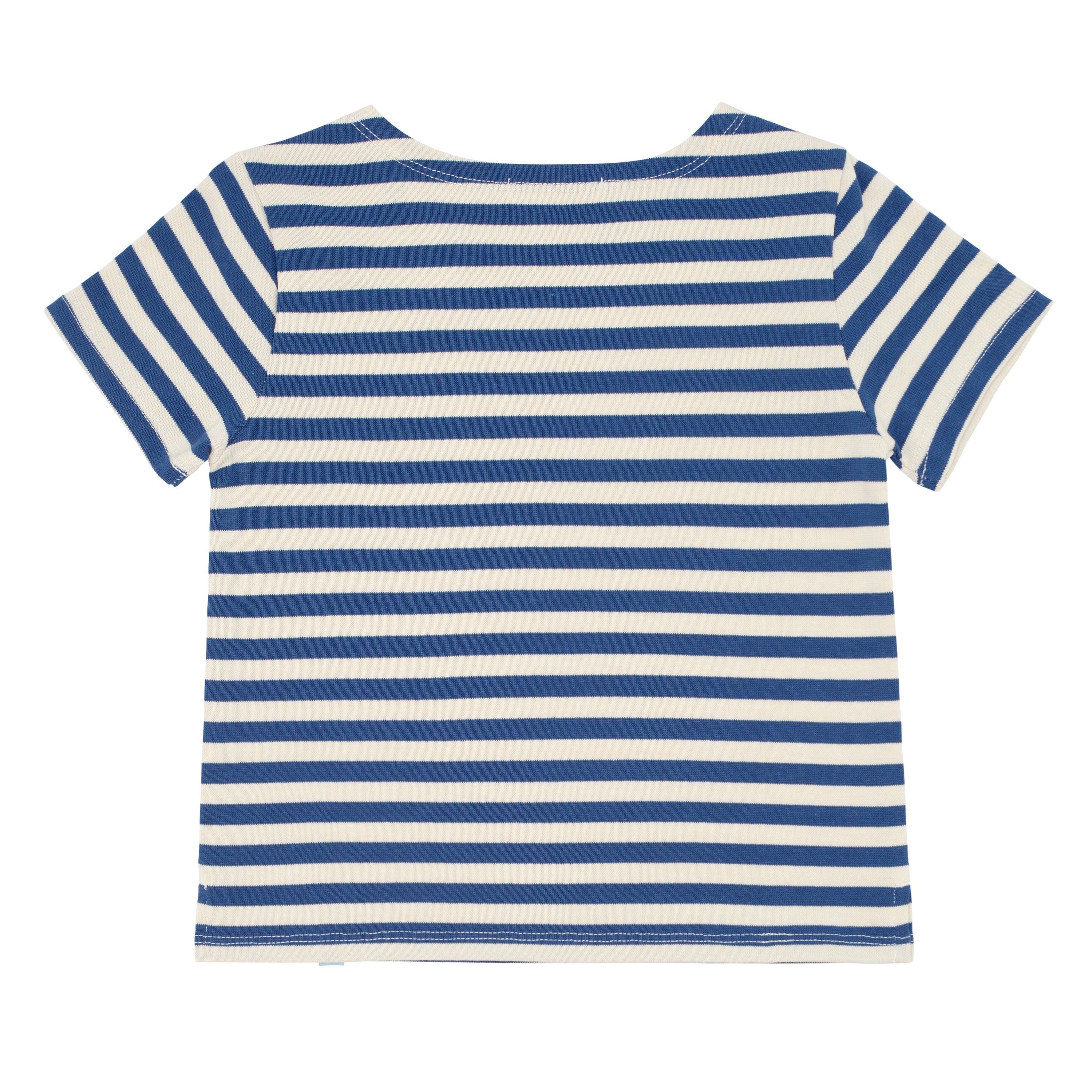 Unisex Stripe Short Sleeve Boatneck Tee