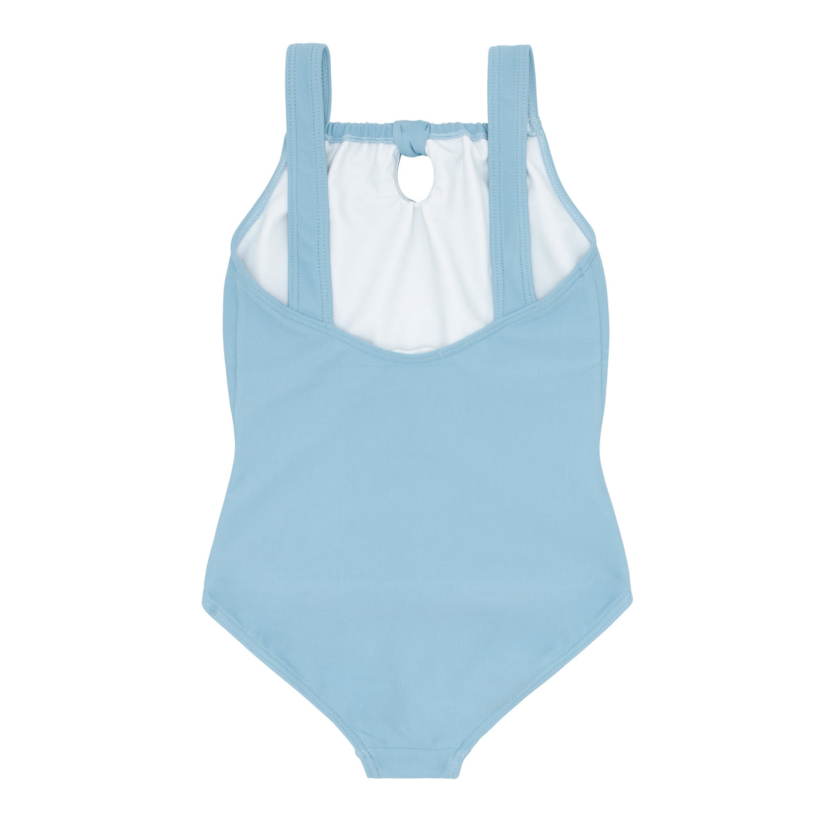 Girls Freshwater Blue Gathered One Piece