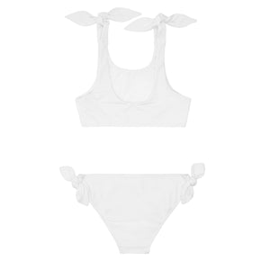 Girls Capeside White Tie-Knot Bikini