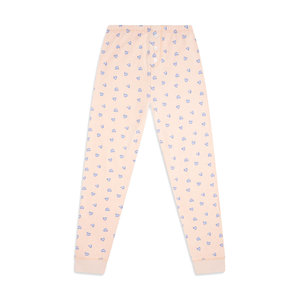 Love Heart Pajamas in Pink