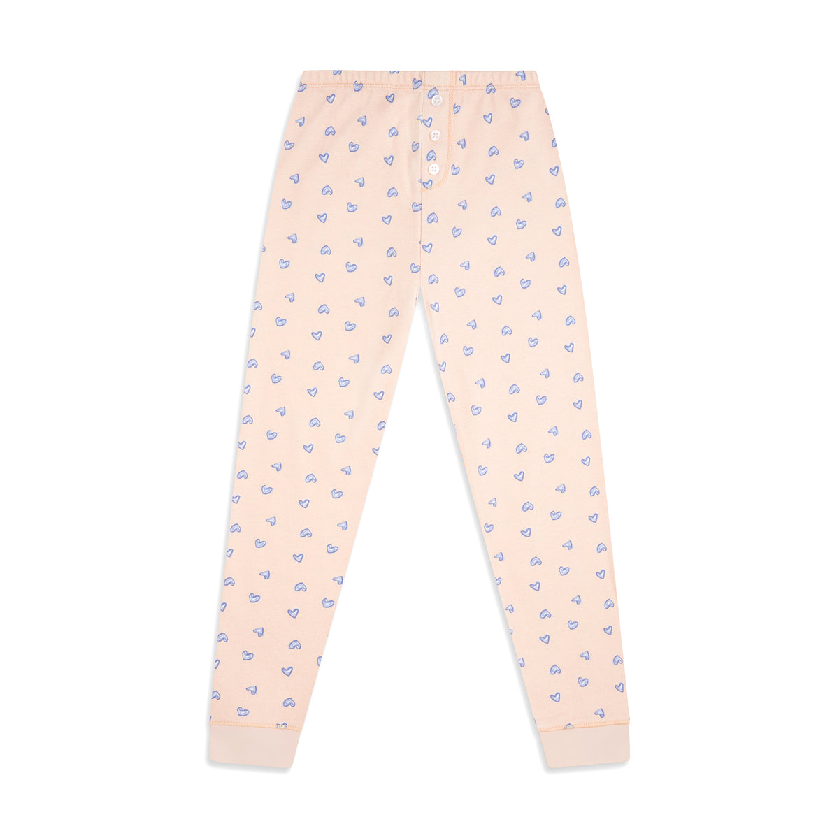 Love Heart Pajamas in Pink