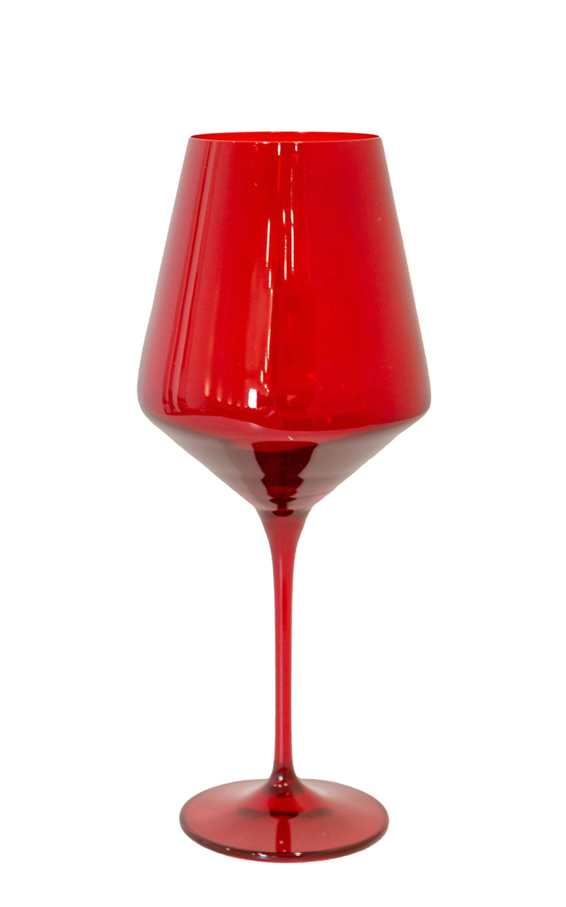 Wine Stemware, Set of 6 Red