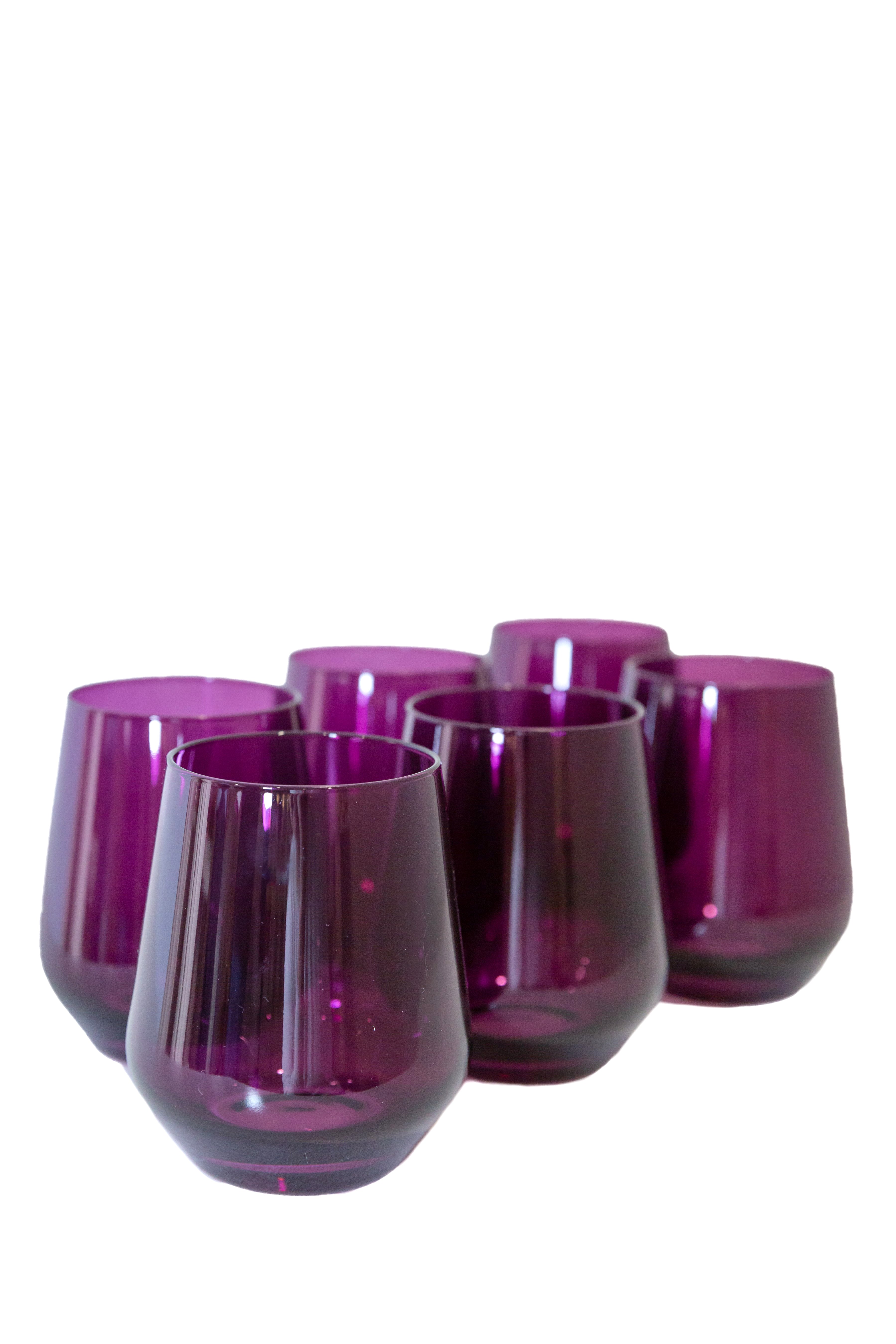 Amethyst Stemless Set of 6 - Thumbnail 2