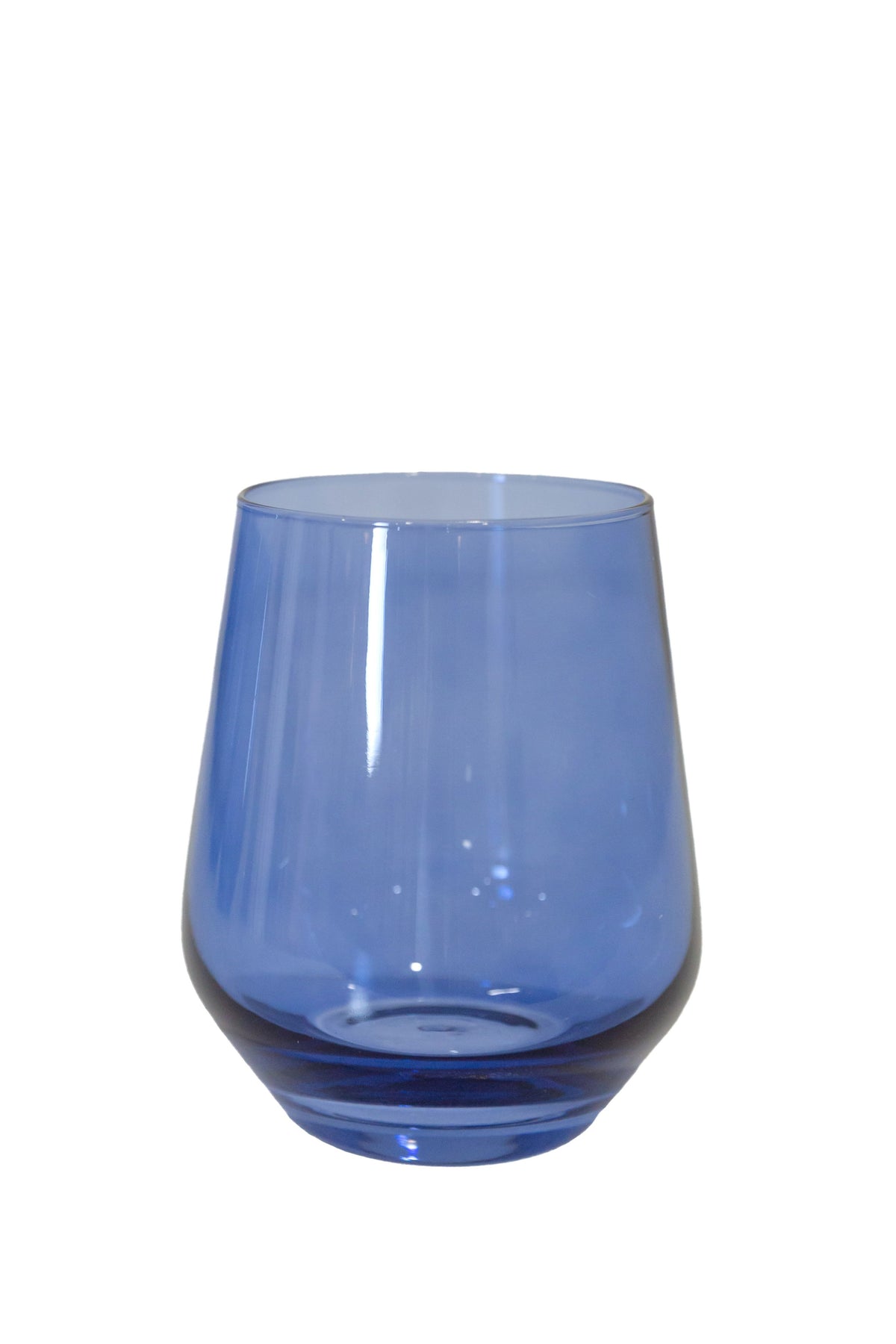 Wine Stemless, Set of 6 Colbalt Blue