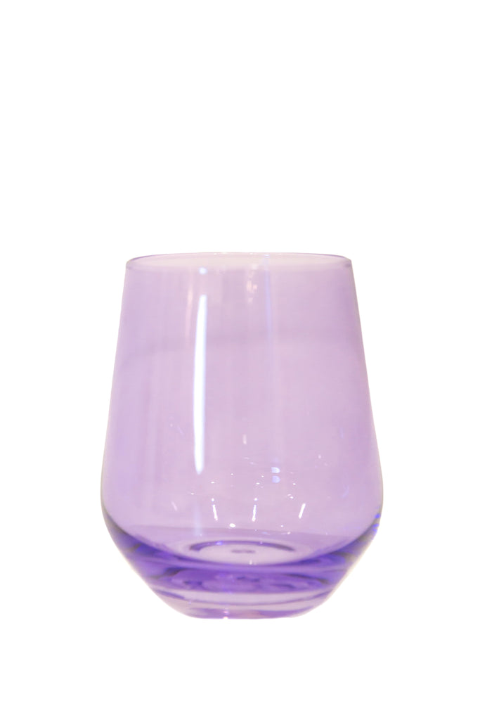 Wine Stemless, Set of 6 Lavender