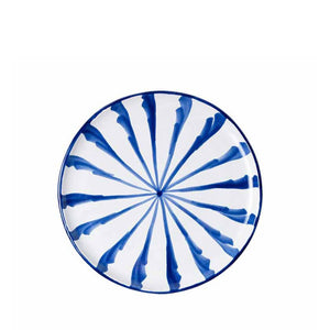 Casa Azul Salad Plate with Candy Cane Stripes