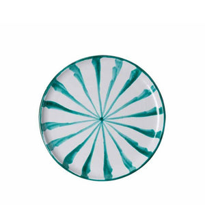 Casa Verde Salad Plate with Candy Cane Stripes