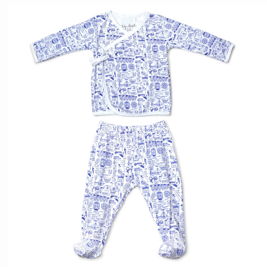 Blue San Francisco Layette Set