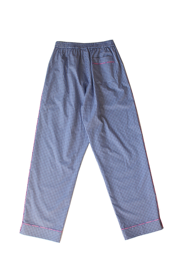 Saturn Men's Pajama Pant in Blue Check